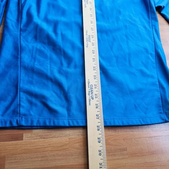 Hind running shirt mock turtle neck XL blue mens long sleeve - Picture 4 of 9